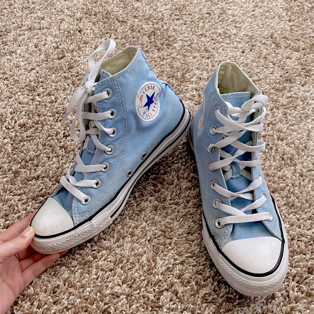Light blue converse